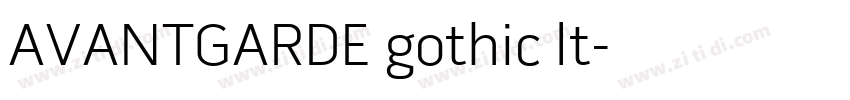 AVANTGARDE gothic lt字体转换